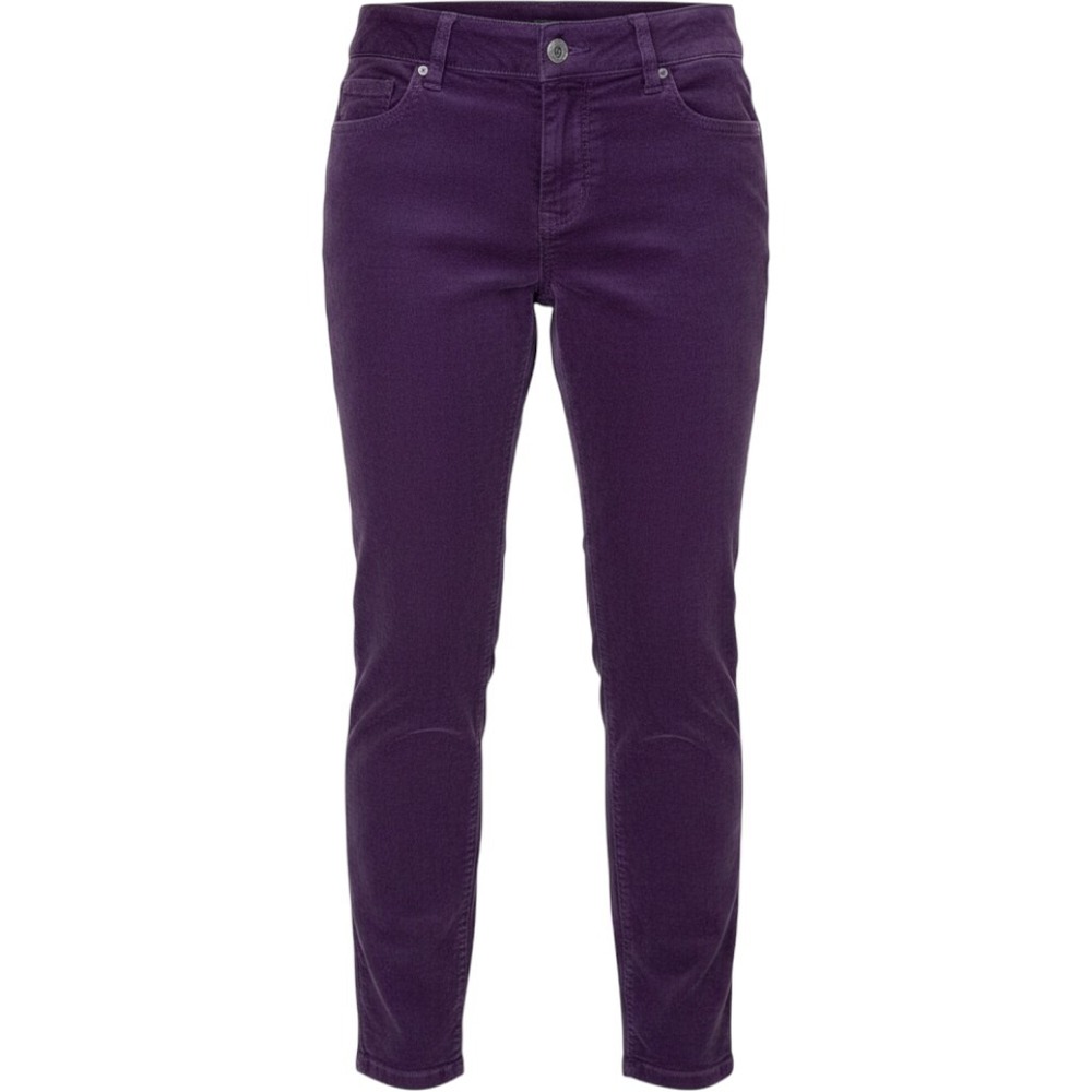 DG2 Diane Gilman Pants Womens Small Purple Corduroy Stretch Skinny New NWT